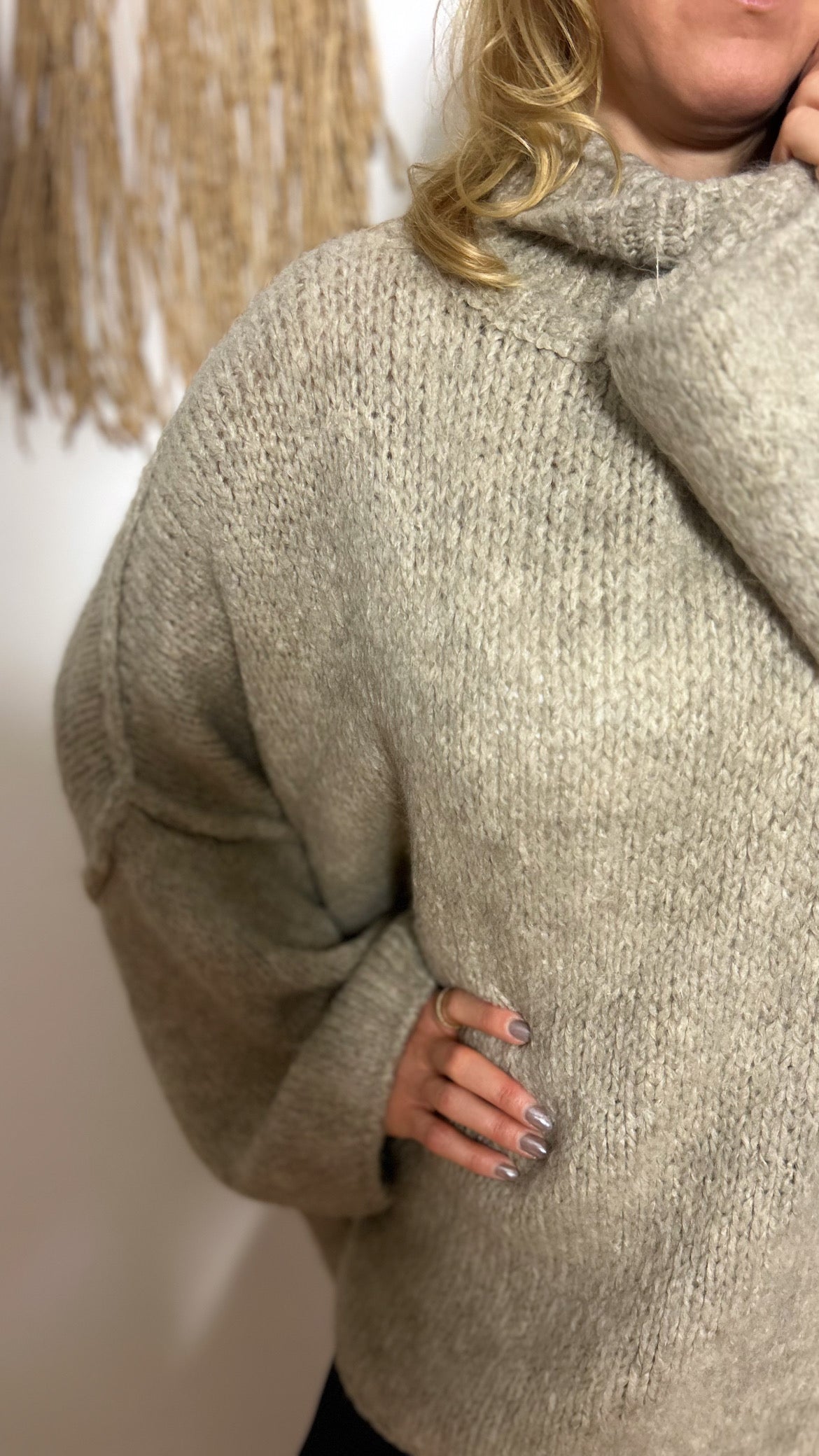 Oversized Kuschelrolli "WOLKE 7" in beige
