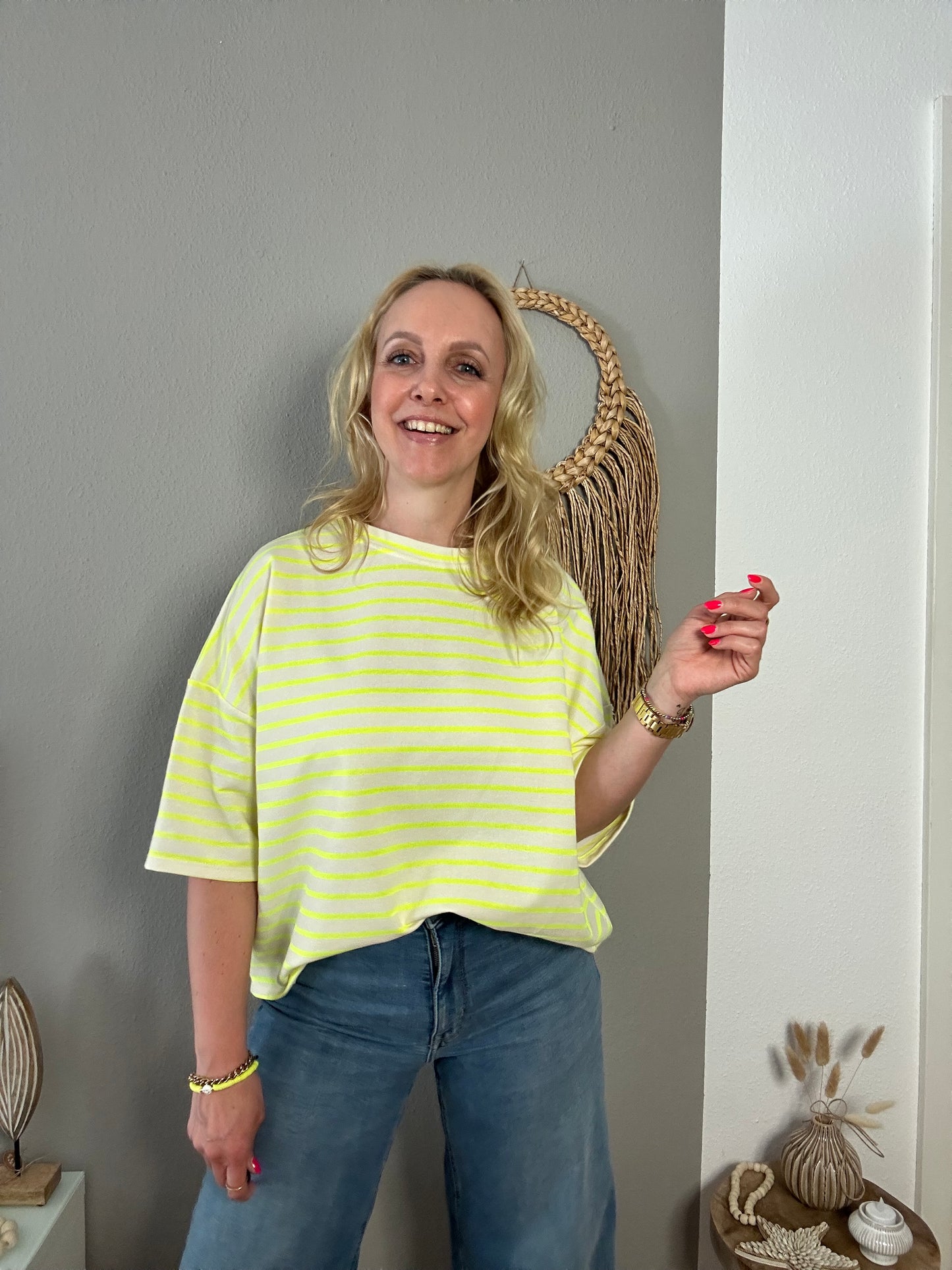 Dünner Kurzarm Sweater "LIMONCELLO"