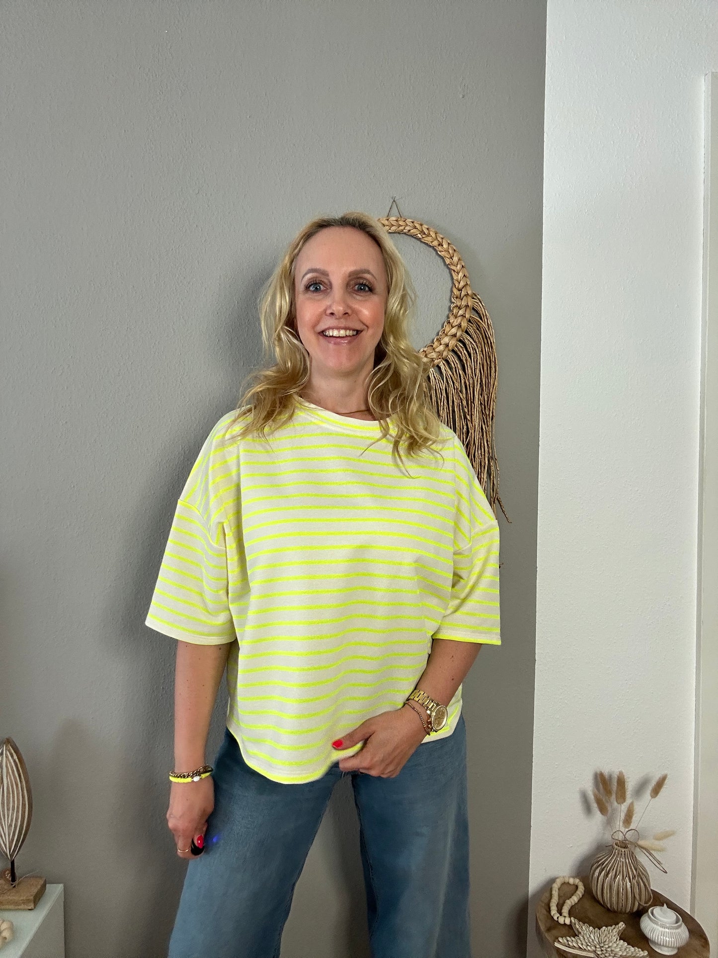 Dünner Kurzarm Sweater "LIMONCELLO"