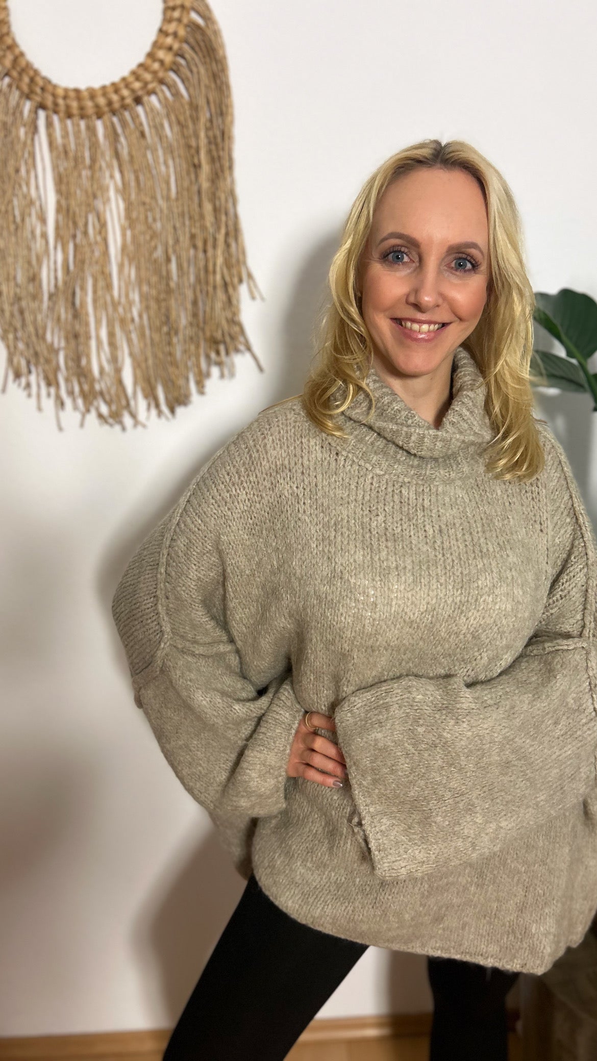 Oversized Kuschelrolli "WOLKE 7" in beige