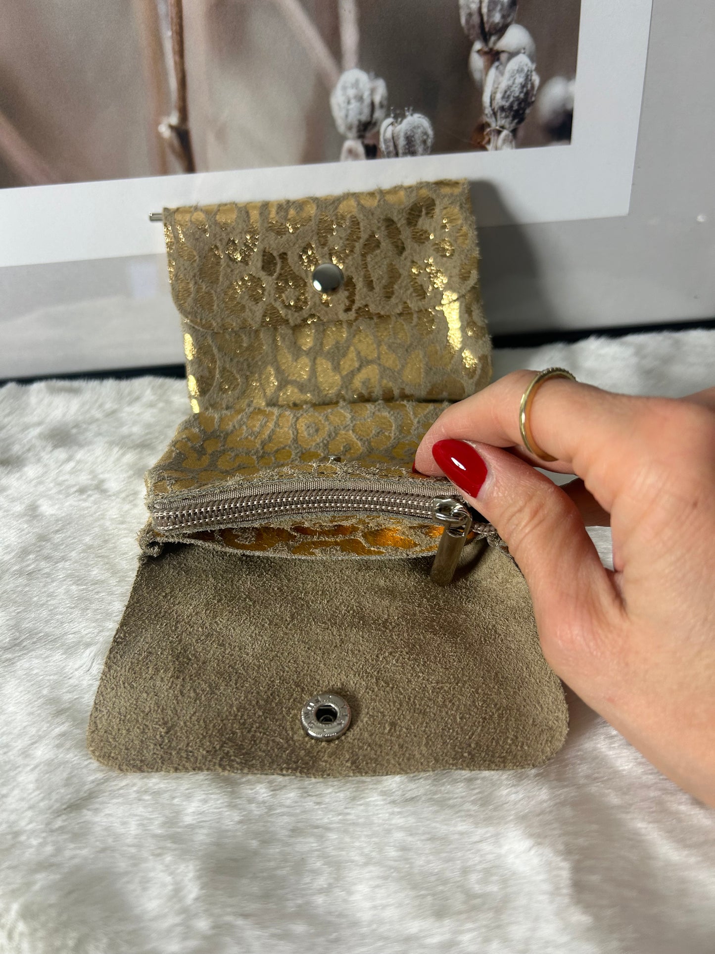 Geldbörse "LEO" in gold oder braun