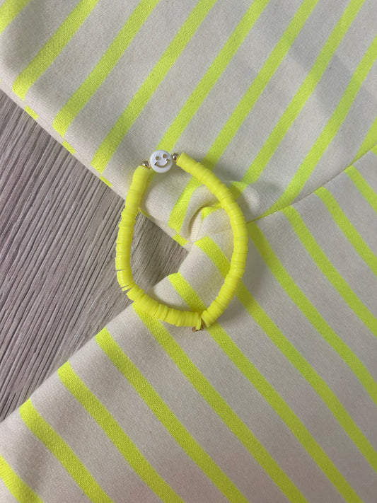 Armband "NEON GELB SMILE"