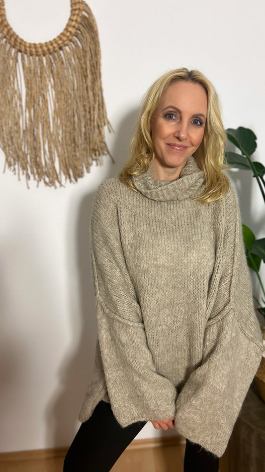 Oversized Kuschelrolli "WOLKE 7" in beige